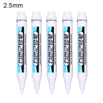 White Paint Marker Pen for Wood, Glass, Metal & Plastic