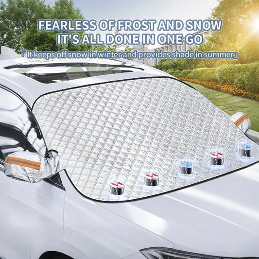 Car Windshield Cover Waterproof Magnetic Sun and Snow Protector