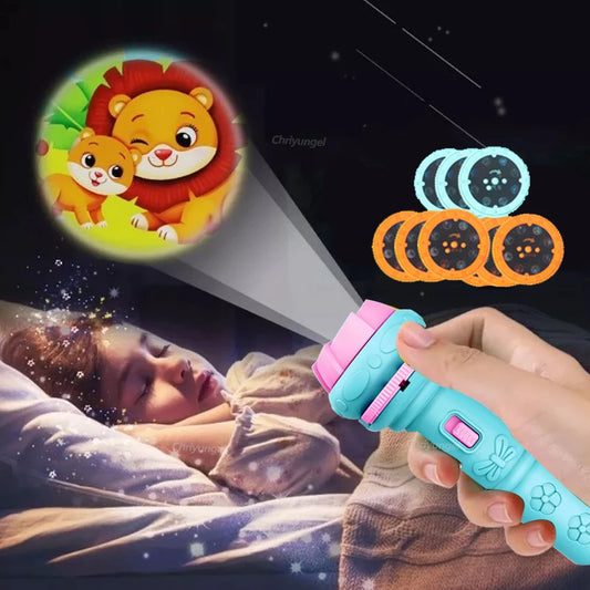 Kids Projector Flashlight with 80 Patterns for Learning & Bedtime Fun