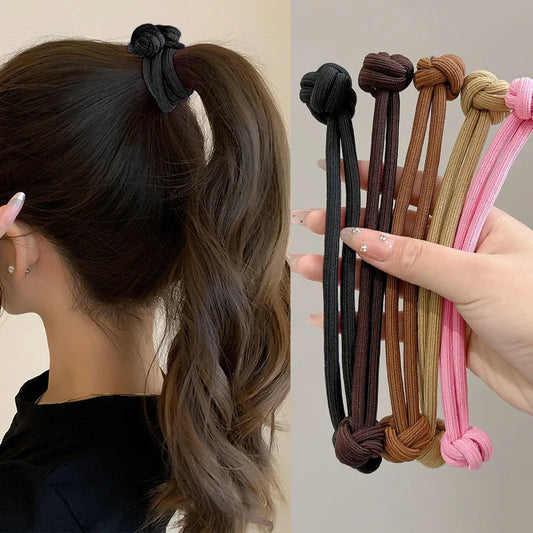 Women's Stretchy Hair Ties – Elastic Ponytail Bands for Daily Use