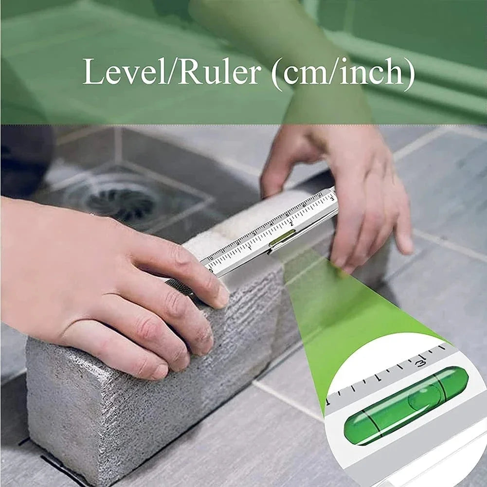 7 in 1 Multifunction Pen with Stylus, Ruler & Screwdriver