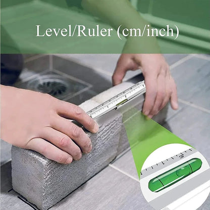 7 in 1 Multifunction Pen with Stylus, Ruler & Screwdriver