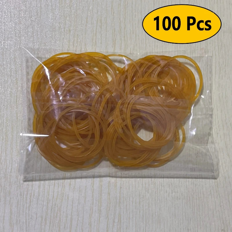 Yellow Rubber Bands – Natural Elastic Bands in 100, 300 or 666 Packs