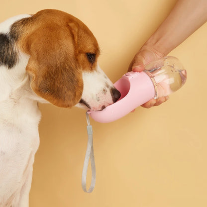 Dog Water Bottle with Drinking Bowl for Walking and Travel