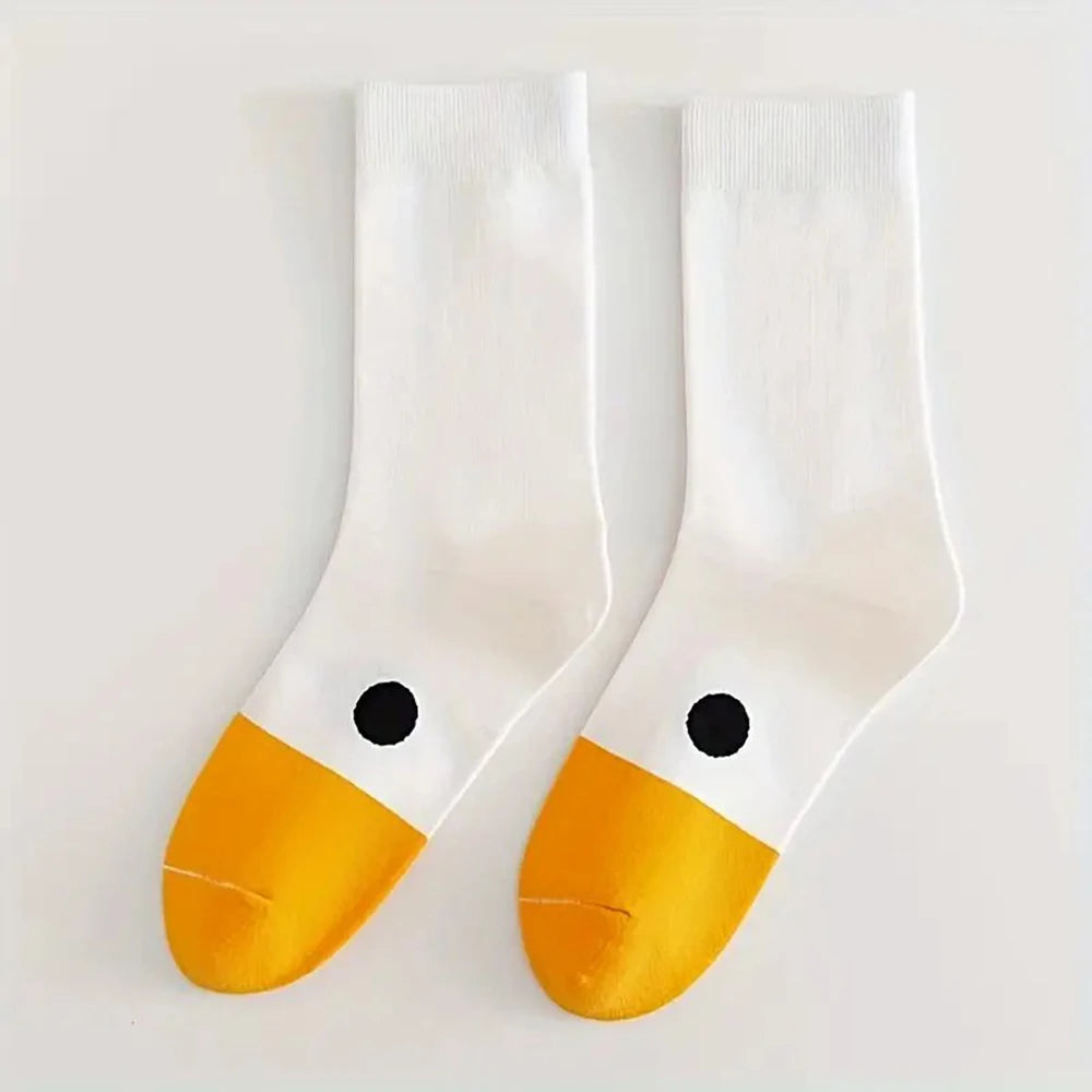 Cute Women's Cartoon Socks – Funny Goose Casual Socks