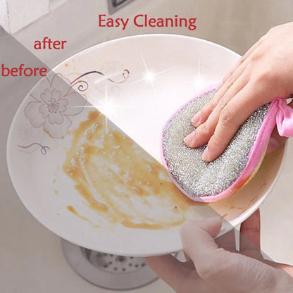 Double-Sided Dishwashing Sponge for Pots, Pans and Kitchen Cleaning