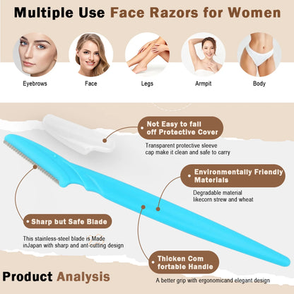Eyebrow Razor with Protective Cover – Easy Facial Hair Trimmer