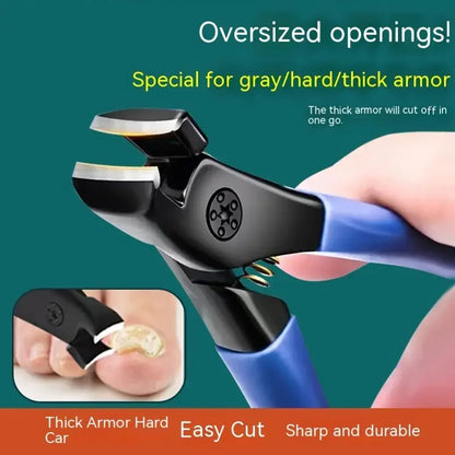 Toenail Clippers for Thick Nails – Wide Opening Carbon Steel Trimmer