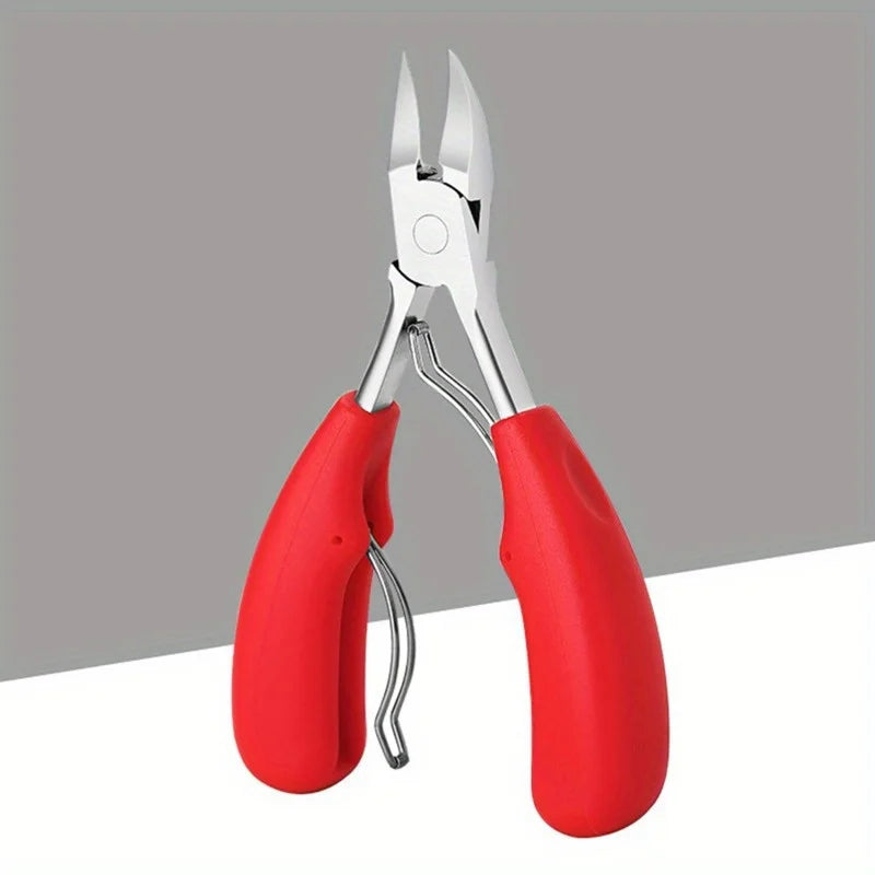 Nail Clippers for Thick Nails with Sharp Curved Stainless Steel Blade
