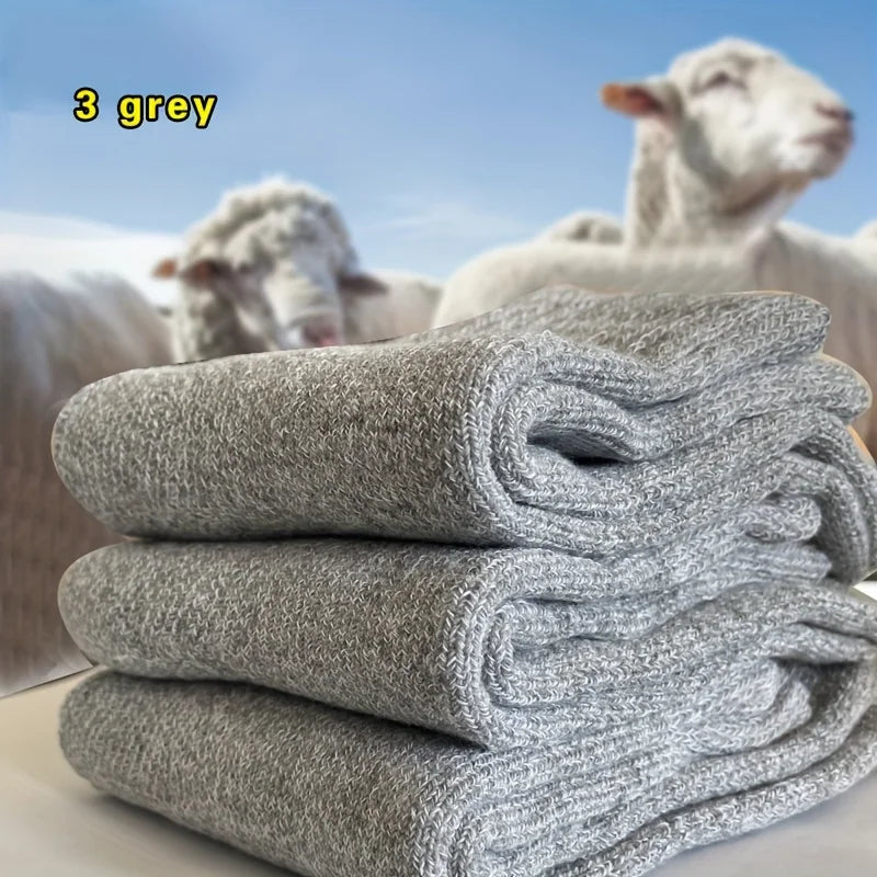 Men’s Warm Socks – Thick Towel Mid-Calf Winter Socks