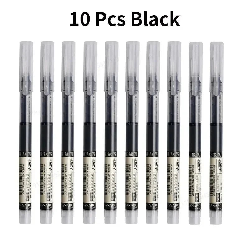 10 Pack Color Gel Pens 0.5mm Quick Dry for Writing and Note Taking