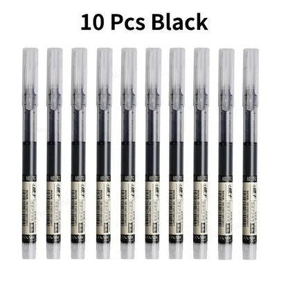 10 Pack Color Gel Pens 0.5mm Quick Dry for Writing and Note Taking