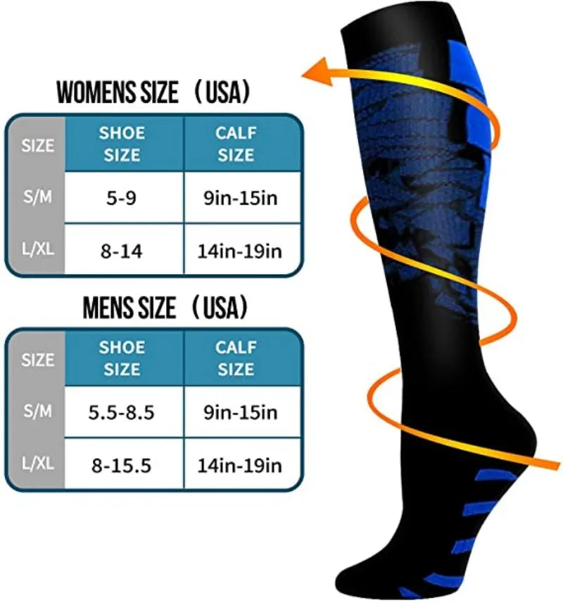 20-30 mmHg Compression Socks for Running, Travel and Sports