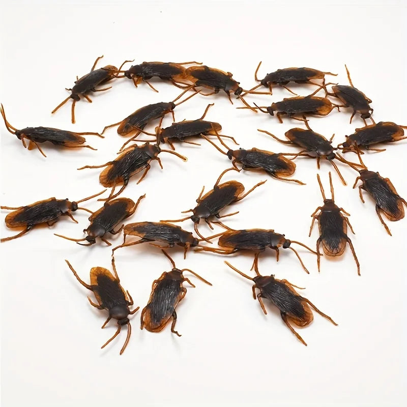 Fake Cockroach Toy – Realistic Prank Insect 50-Piece Set