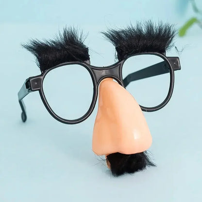 Halloween Costume Glasses with Eyelash, Nose & Beard