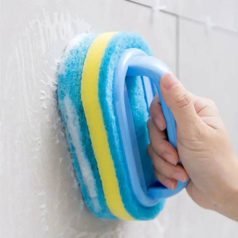 Kitchen Cleaning Sponge with Handle – Easy Grip Scrubber