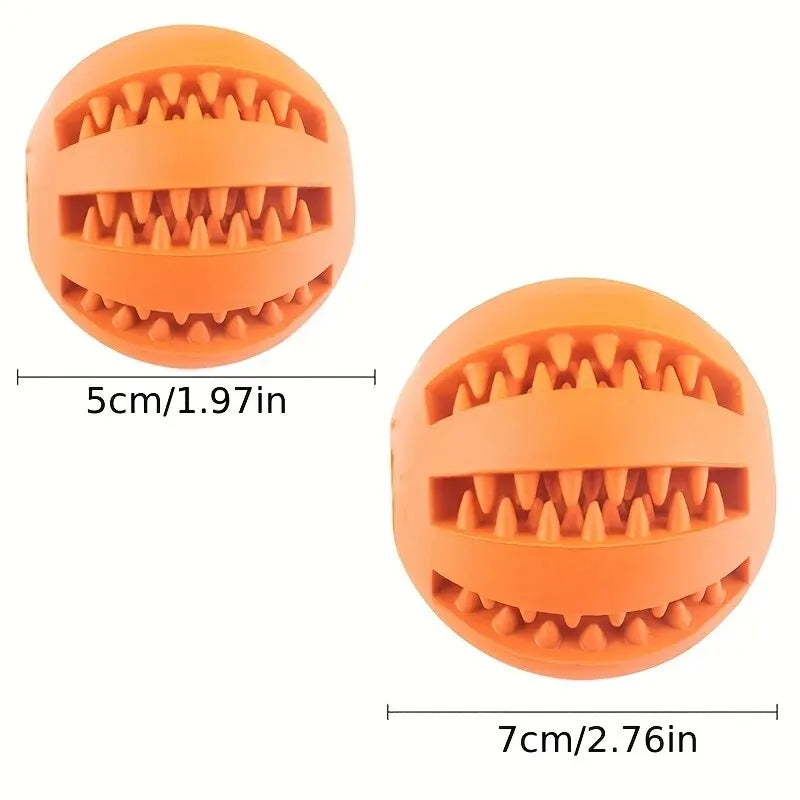 Dog Treat Dispensing Ball – Rubber Chew Toy for Dogs & Puppies