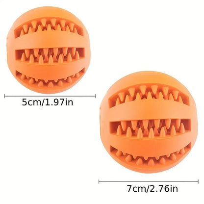 Dog Treat Dispensing Ball – Rubber Chew Toy for Dogs & Puppies