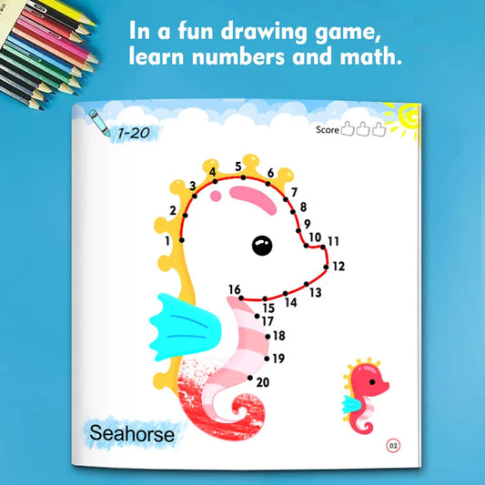 Kids Drawing Workbook with Number Tracing and Doodle Activities
