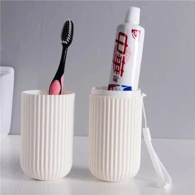 Toothbrush Travel Case with Protective Holder and Ventilation