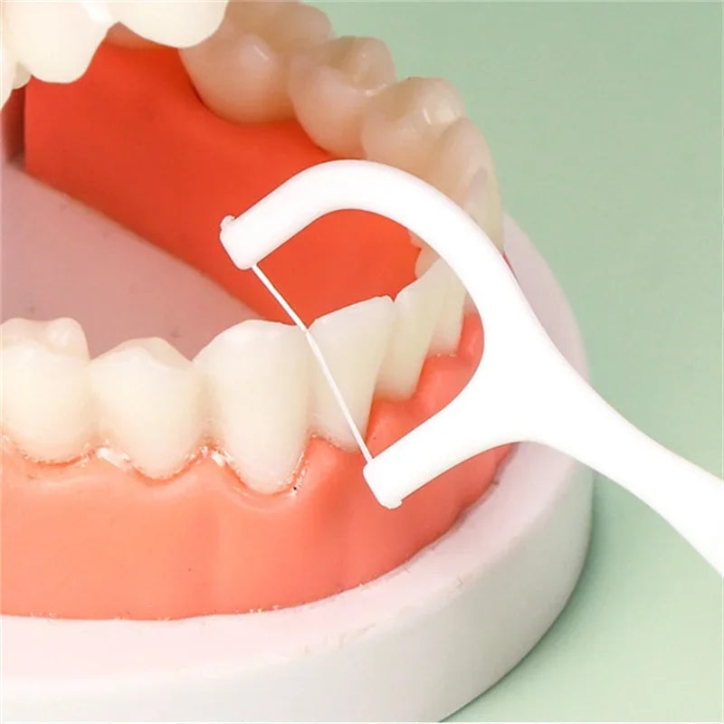 Dental Floss Sticks – Portable Disposable Oral Care Floss