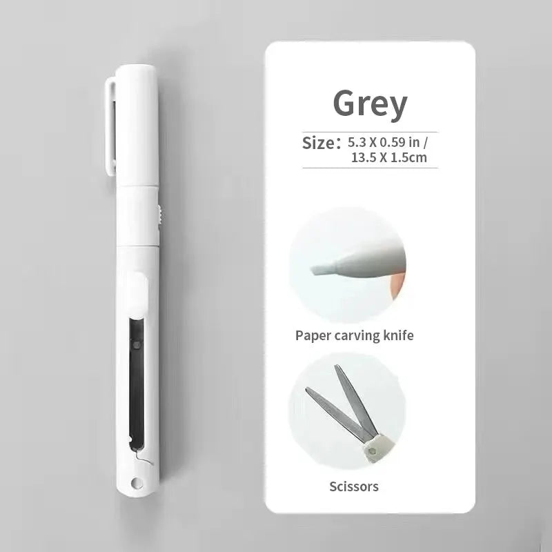 Mini Portable Scissors 2-in-1 Pocket Paper Cutter Tool