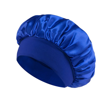 Satin Hair Bonnet for Sleeping – Large Silk Lined Hair Wrap Cap