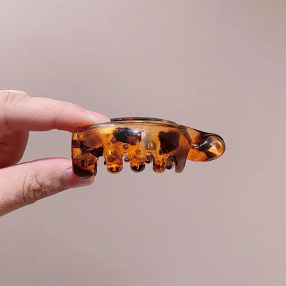 4 Pack Banana Hair Clips – Small Twist Clips for High Ponytails