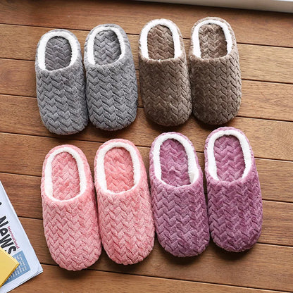 Fluffy Home Slippers – Soft Plush Indoor Slides for Men and Women