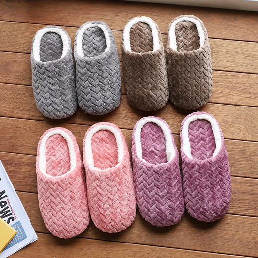 Fluffy House Slippers Unisex Plush Lightweight Indoor Slides
