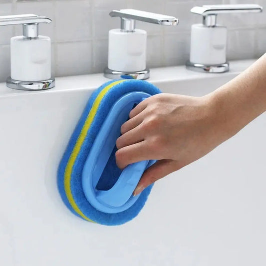 Kitchen Cleaning Sponge with Handle – Easy Grip Scrubber
