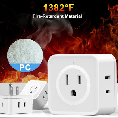 5 Way Outlet Extender Wall Outlet Expander for Home and Travel