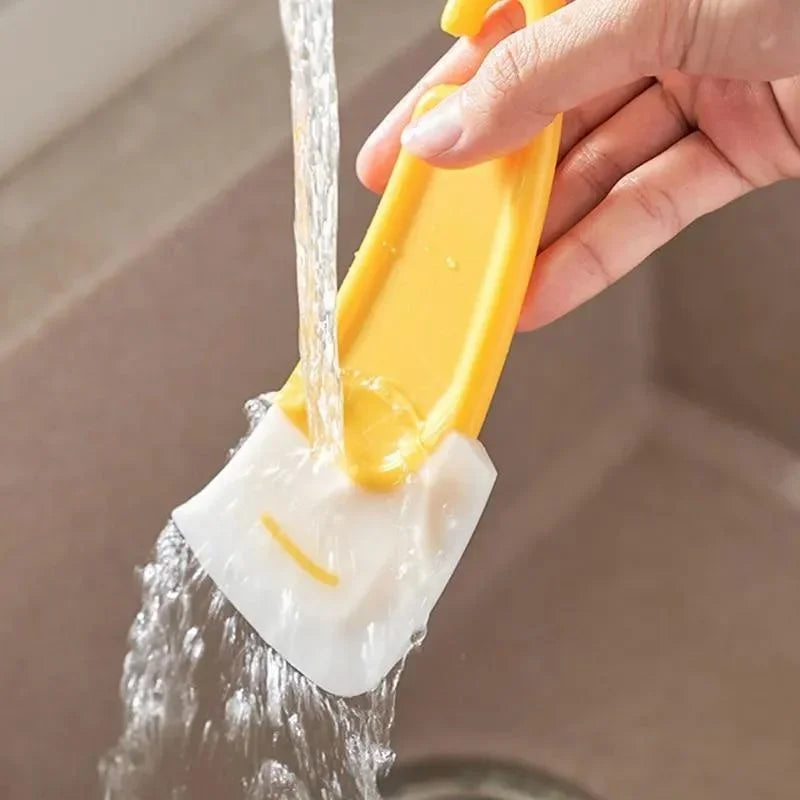 Kitchen Cleaning Scraper with Soft Silicone Blade for Pots and Pans