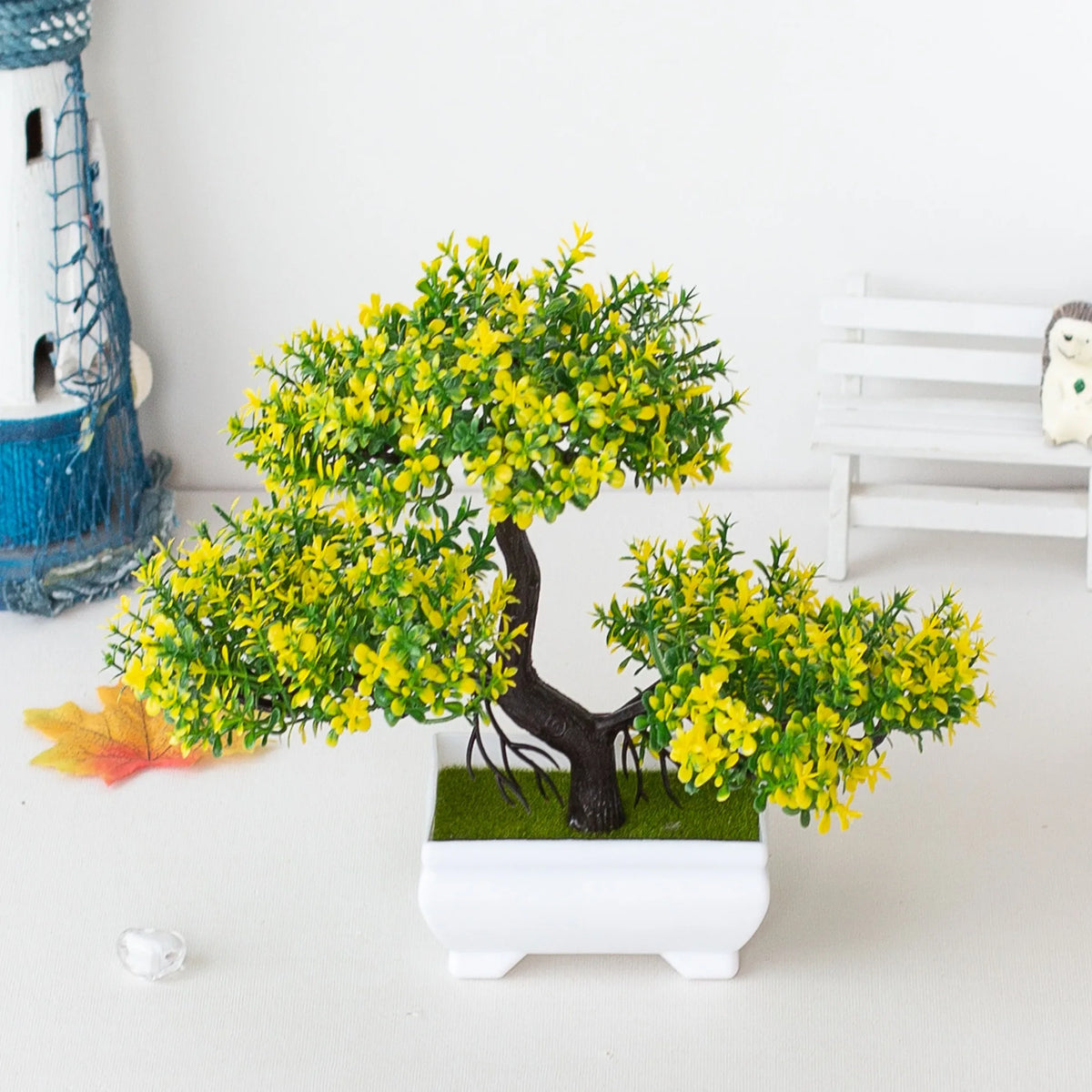 Artificial Bonsai Tree Set for Indoor Home Decor