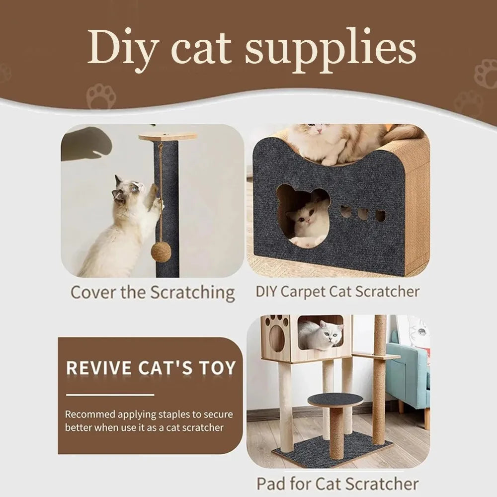 Cat Scratching Mat – Self-Adhesive Sofa & Wall Scratch Pad