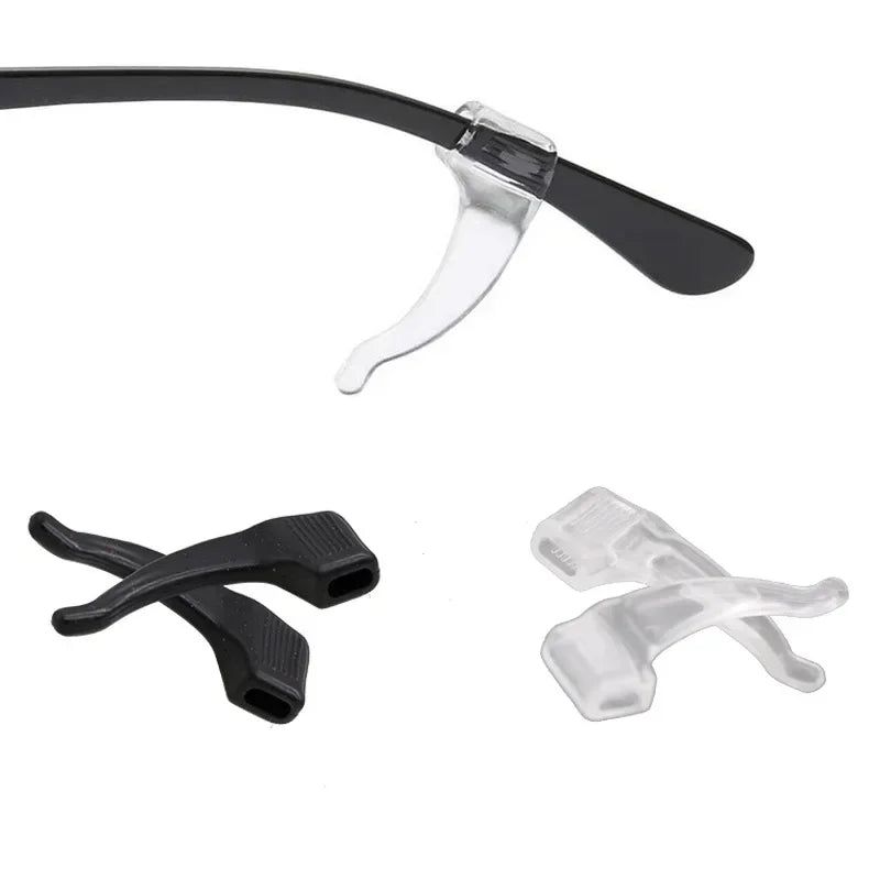 Silicone Glasses Ear Hooks Anti-Slip Eyewear Holders 1 Pair