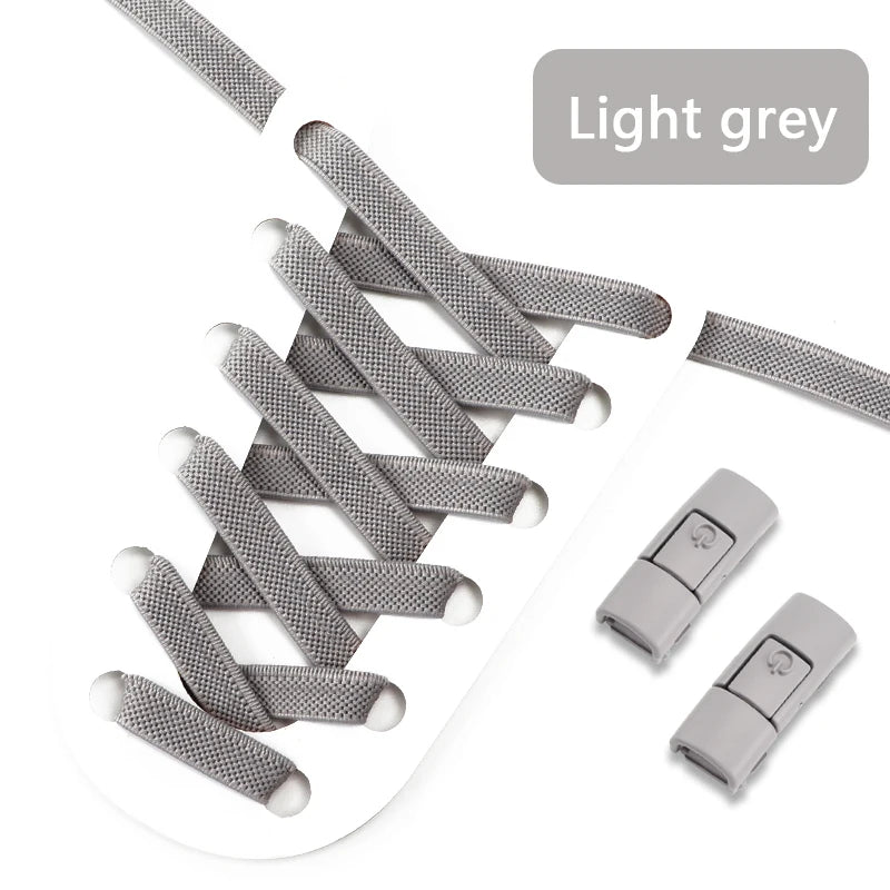 No Tie Shoe Laces with Press Lock for Kids and Adults