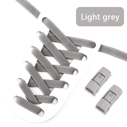 No Tie Shoe Laces with Press Lock for Kids and Adults