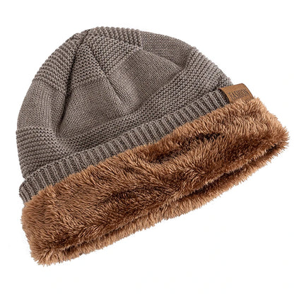 Winter Beanie Hat – Fur Lined Slouchy Knit Cap for Men & Women