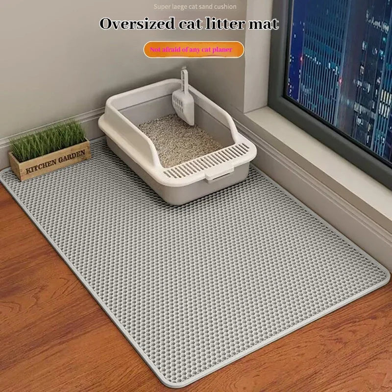 Cat Litter Mat with Double Layer Waterproof Design
