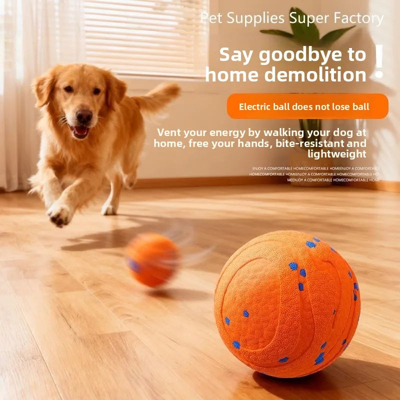 Interactive Dog Ball – Rechargeable Chew Resistant Pet Toy