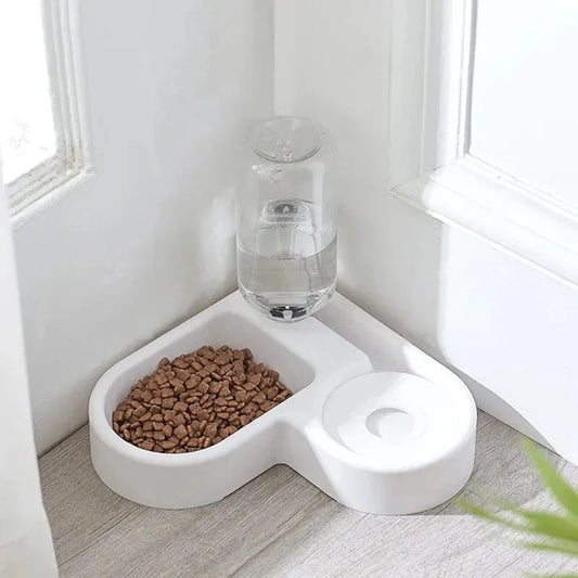 Dog Food and Water Bowl – Dual Feeding and Drinking Pet Bowl