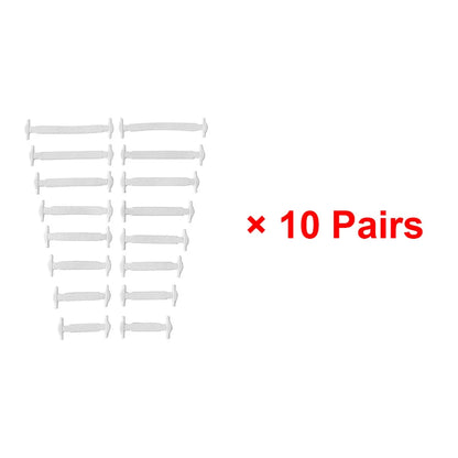 No Tie Shoelaces Silicone Elastic Laces for Easy Slip-On Shoes
