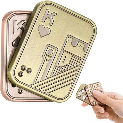 Metal Fidget Slider – Push Card Haptic Desk Toy for Teens & Adults