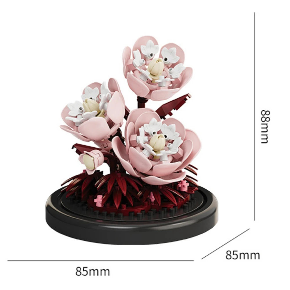 Flower Building Blocks – Micro DIY Lily & Rose Model Kit