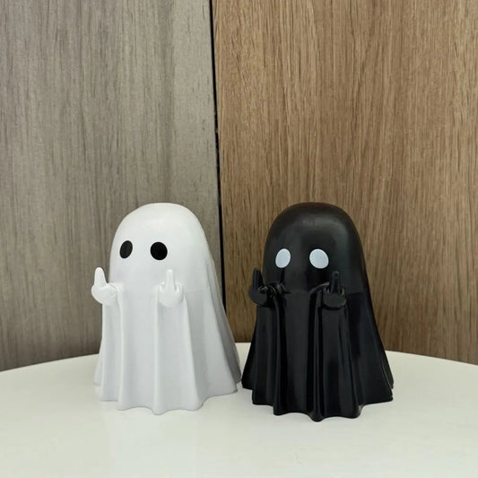 Funny Ghost Figurine Movie Anime Halloween Cute Little Ghost Scary Holiday Gift PVC Decorative Ornament Gift Toy