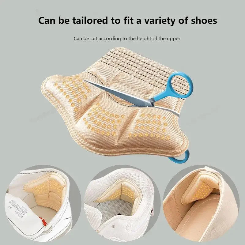 Heel Cushion Inserts for Shoes with Anti-Wear Heel Protection
