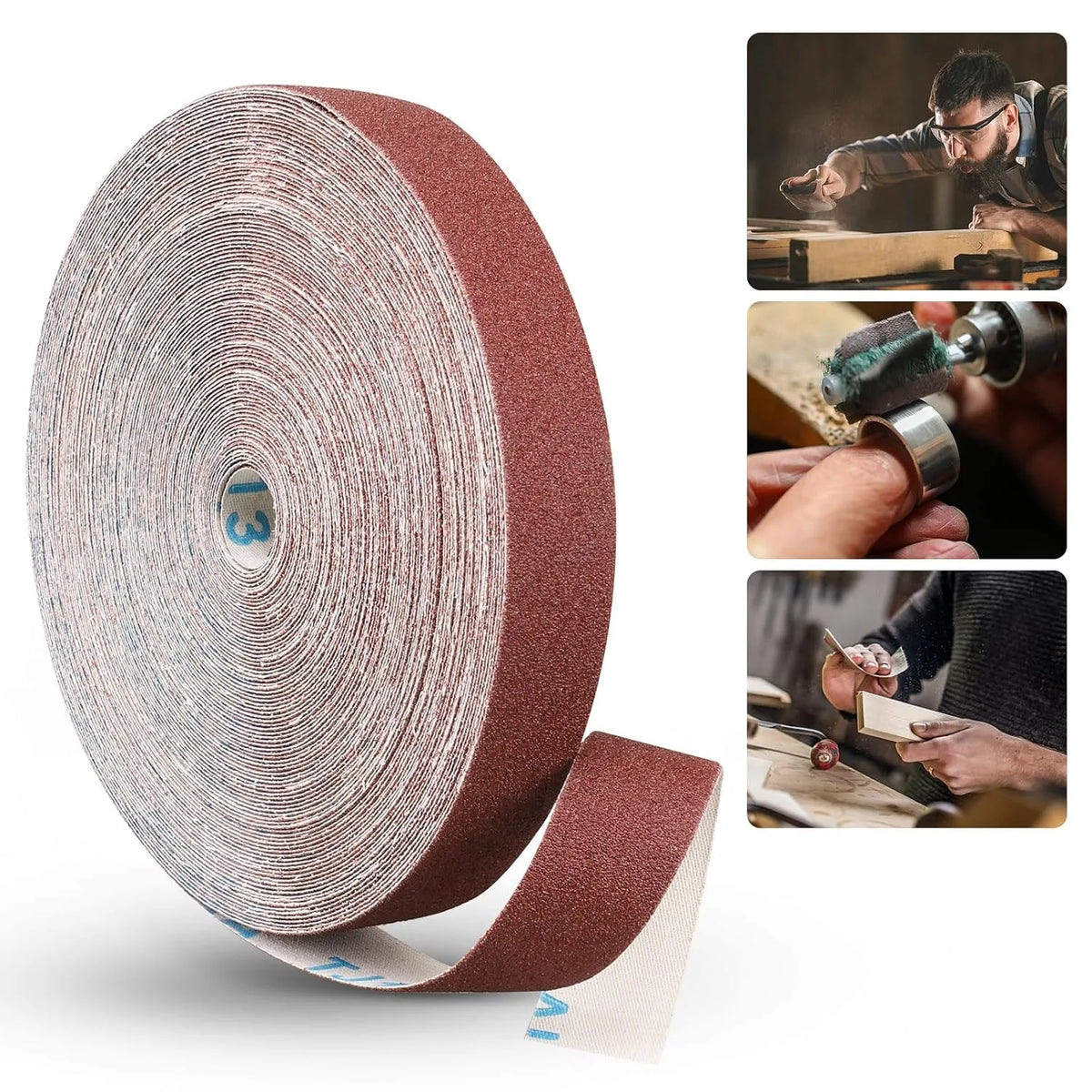 Emery Cloth Roll for Wood Sanding, Metal Polishing & DIY