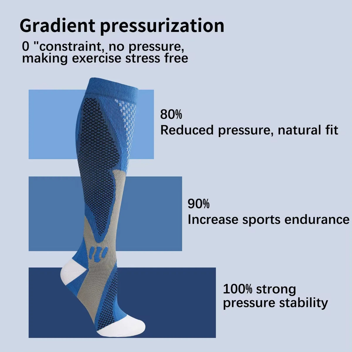 Compression Socks for Sports, Nursing, Pregnancy and Everyday Wear