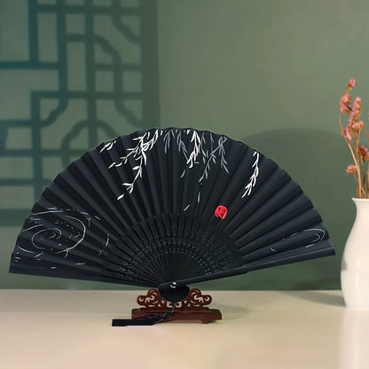 Hand Folding Fan – Colorful Bamboo Accessory for Weddings & Parties